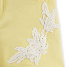 IN EXTENSO Short twill fille (Jaune)