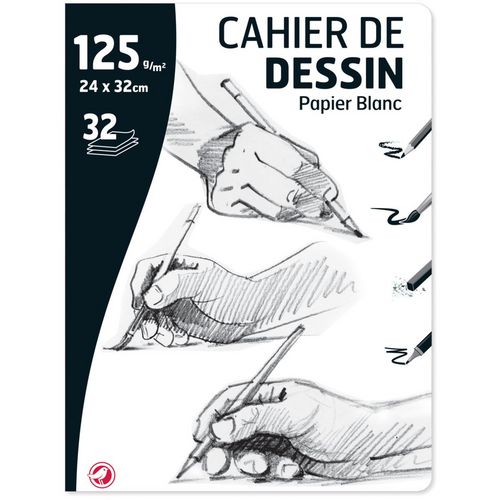 Cahier dessin feuille blanche a4 - Cdiscount