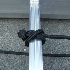ESCALUX Echelle coulissante à corde 2x19 échelons - 9m45