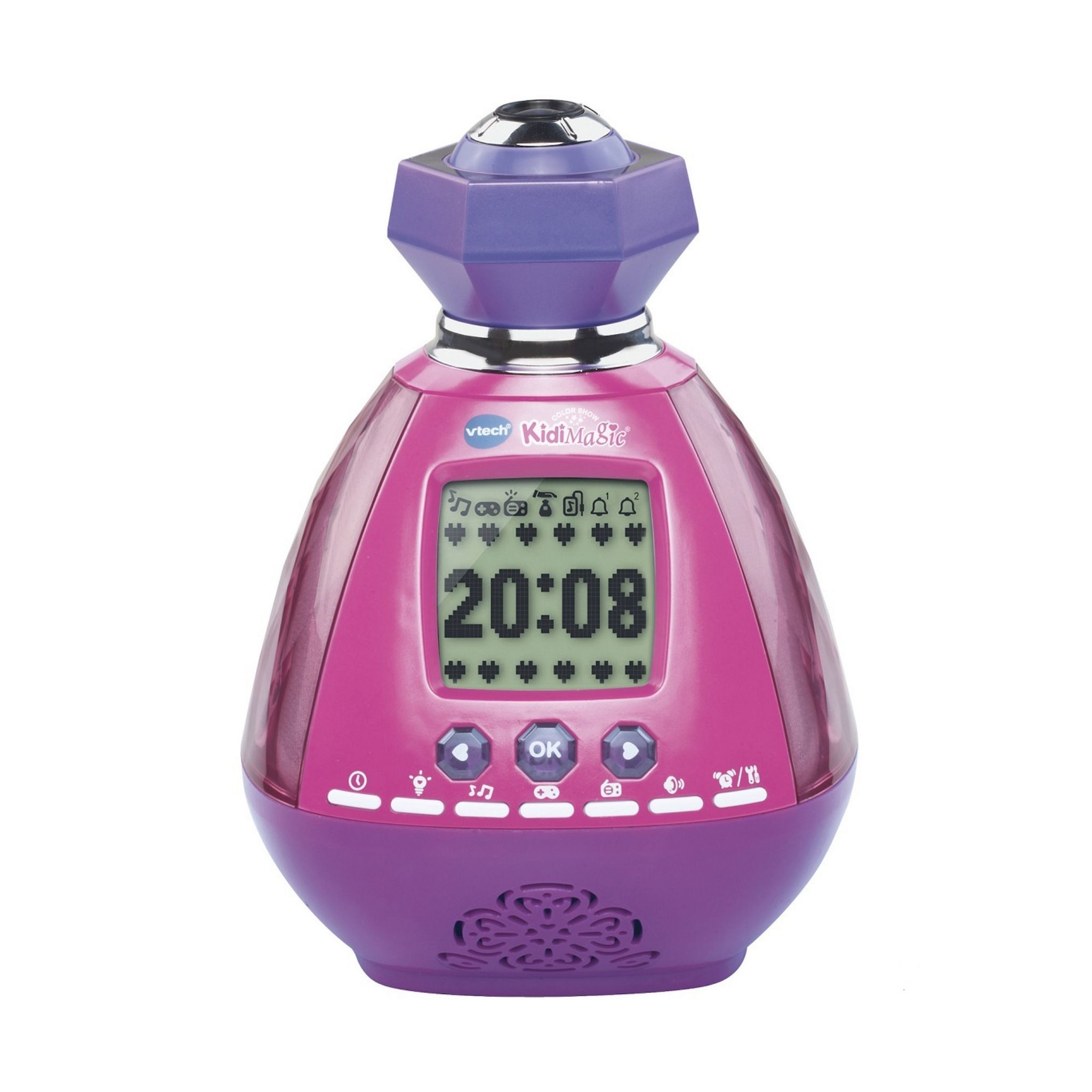 VTECH Réveil KidiMagic color show mauve pas cher 