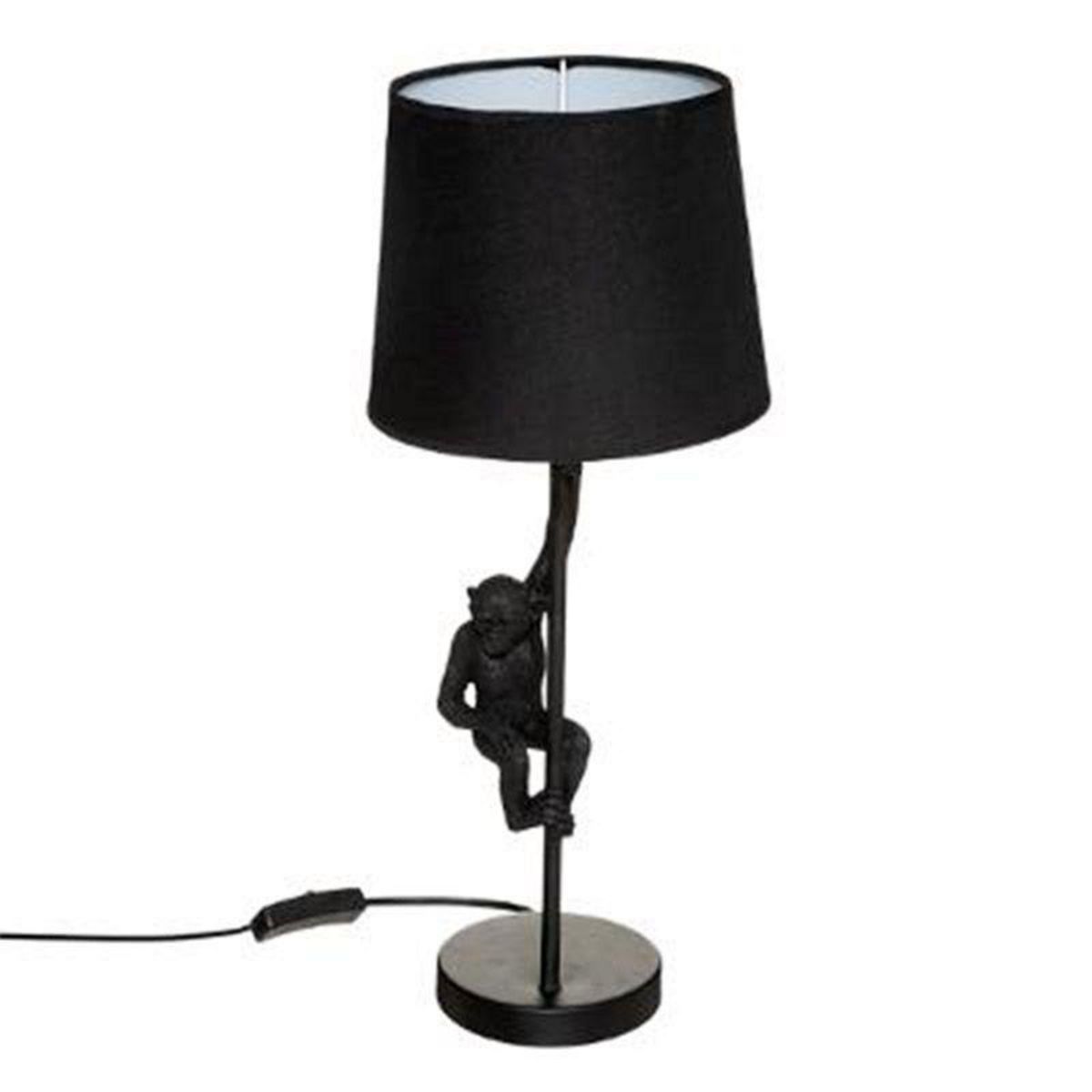  Lampe à Poser Design  Singe  49cm Noir
