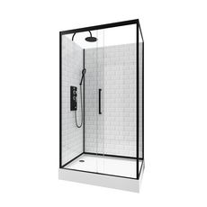 Aurlane Cabine de douche rectangulaire Métro 110 - 110 x 80 x 219 à 230 cm