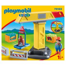 PLAYMOBIL 70165 - 1.2.3 - Grue de chantier