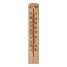 Thermometre en bois - 39,5cm