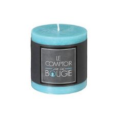 Bougie Ronde  Rustic  7cm Turquoise