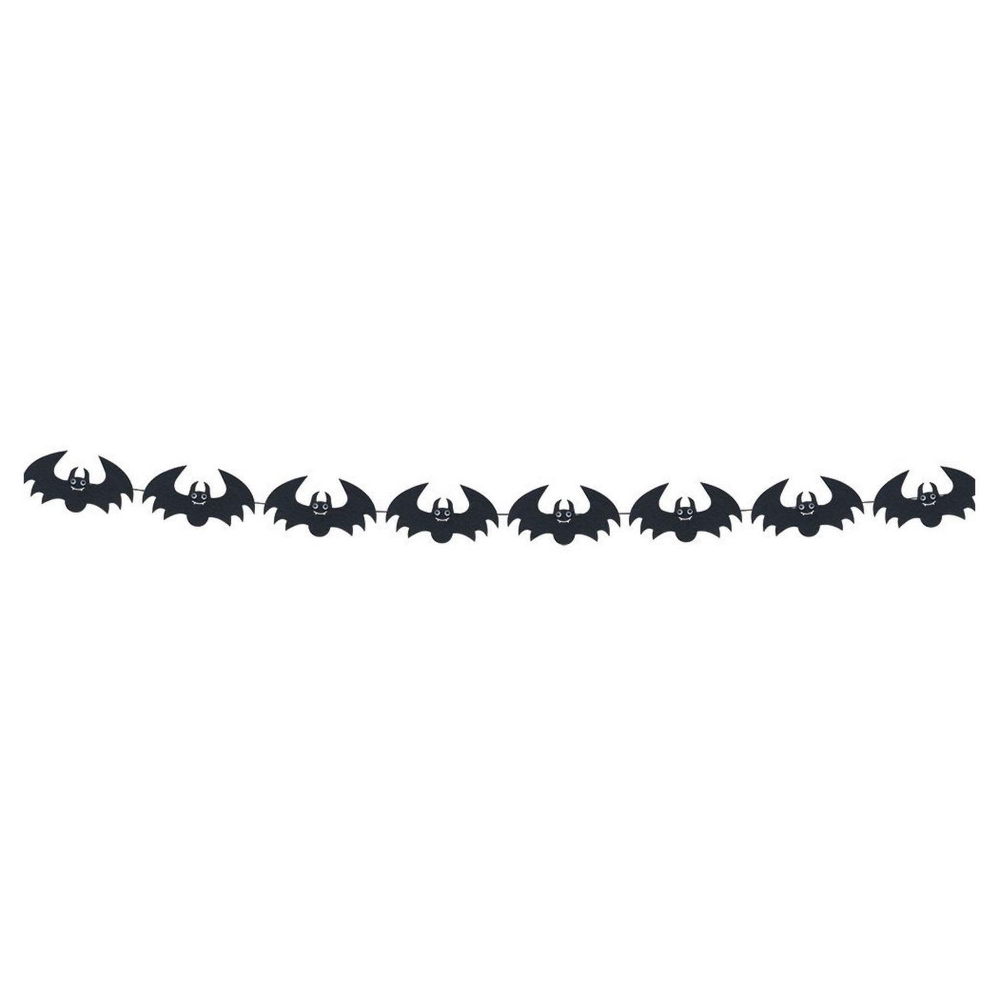 Guirlande Halloween Noire Feutrine 3m - décoration