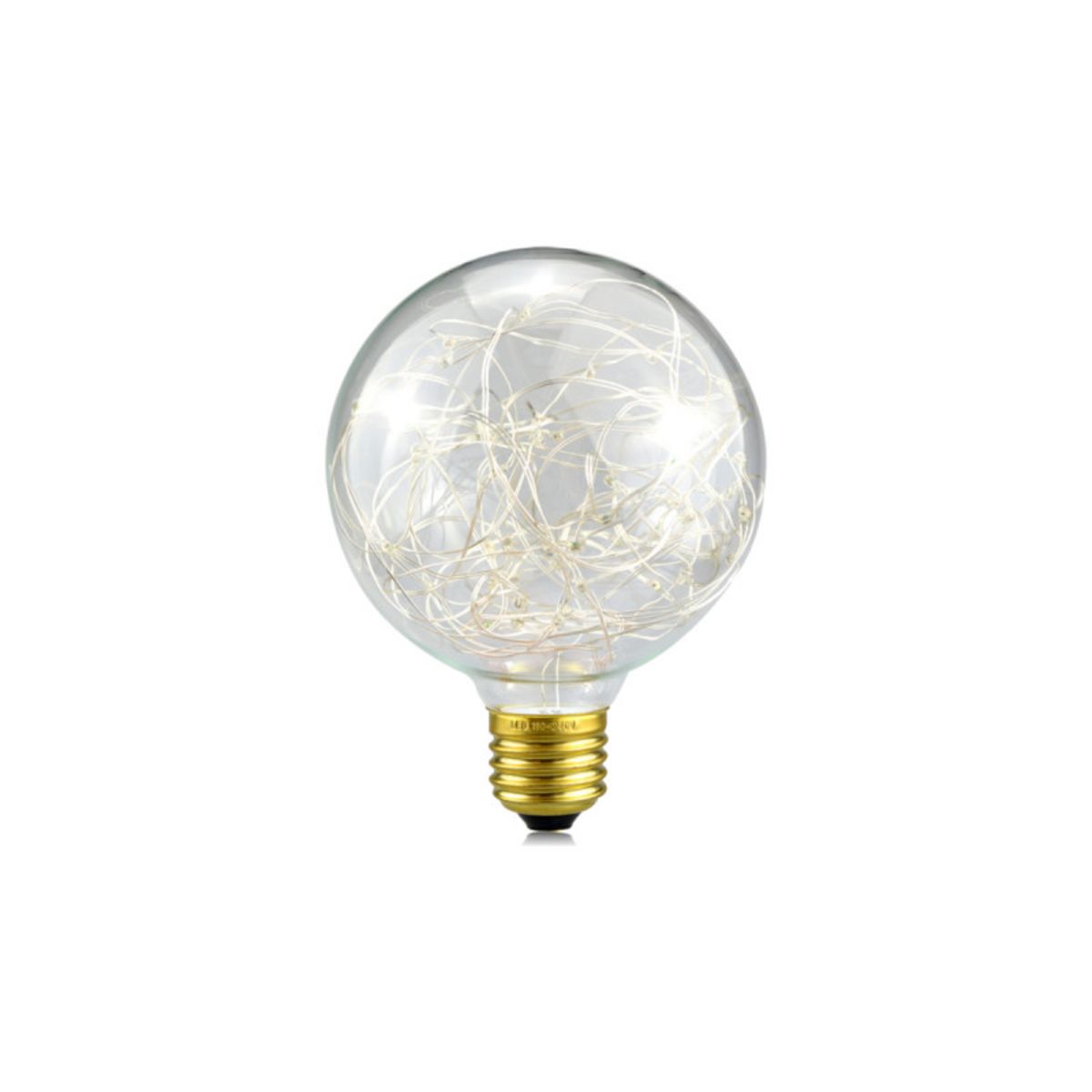 Ampoule LED globe ambrée à fil de cuivre XXCELL - 2 W - 2200 K - E27