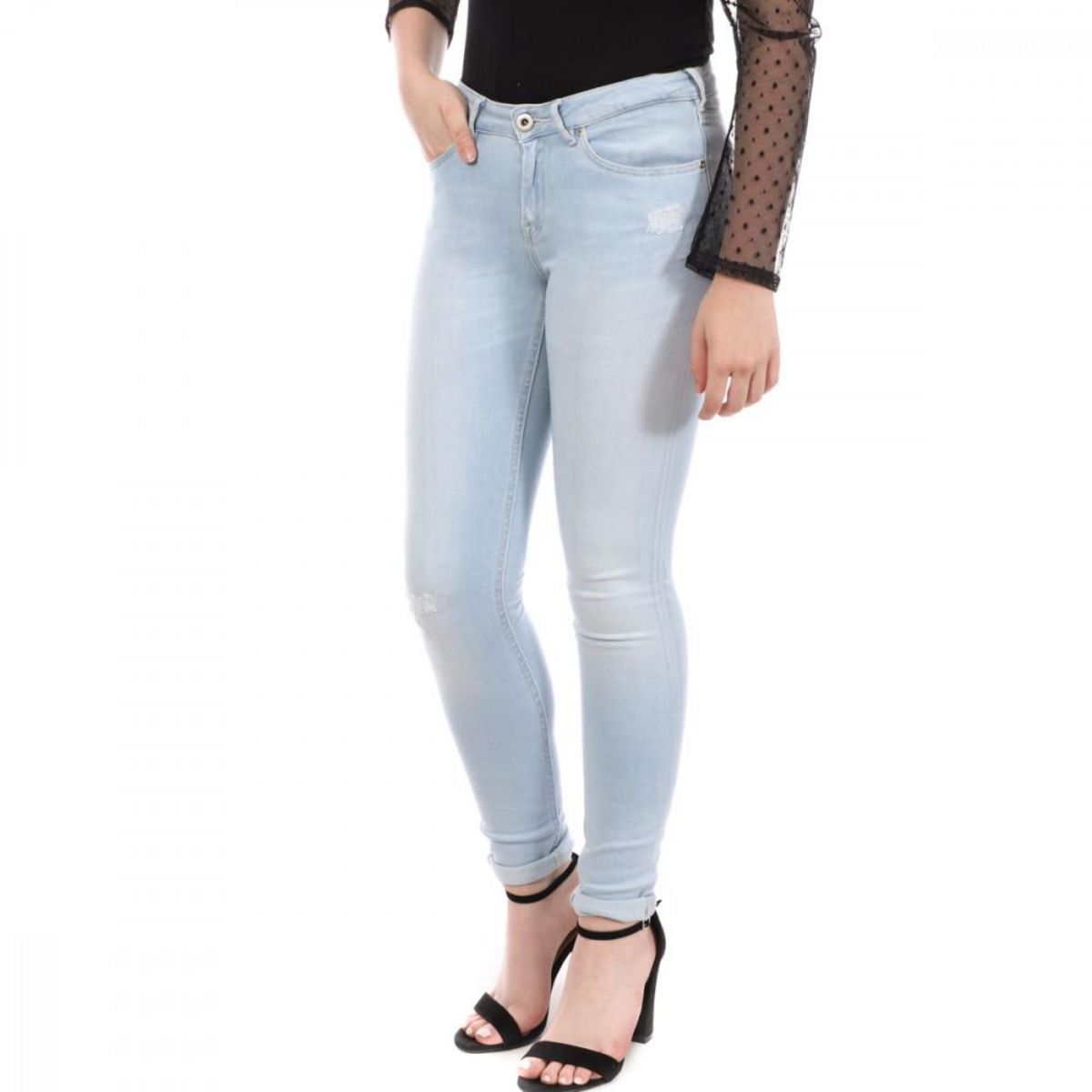 Jeans bleu clair discount femme