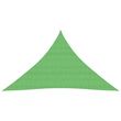 Voile d'ombrage 160 g/m^2 Vert clair 3,5x3,5x4,9 m PEHD