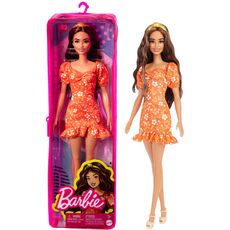 BARBIE Barbie - Poupée Fashionista Robe fleurie - Poupée mannequin