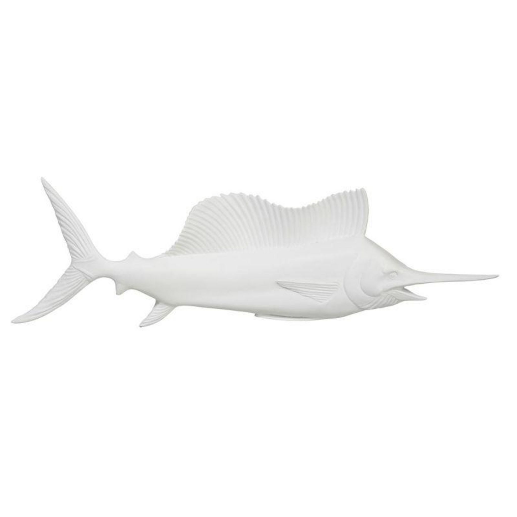 Décoration murale Poisson Arlequin sur fond blanc - 40 cm x 20 cm