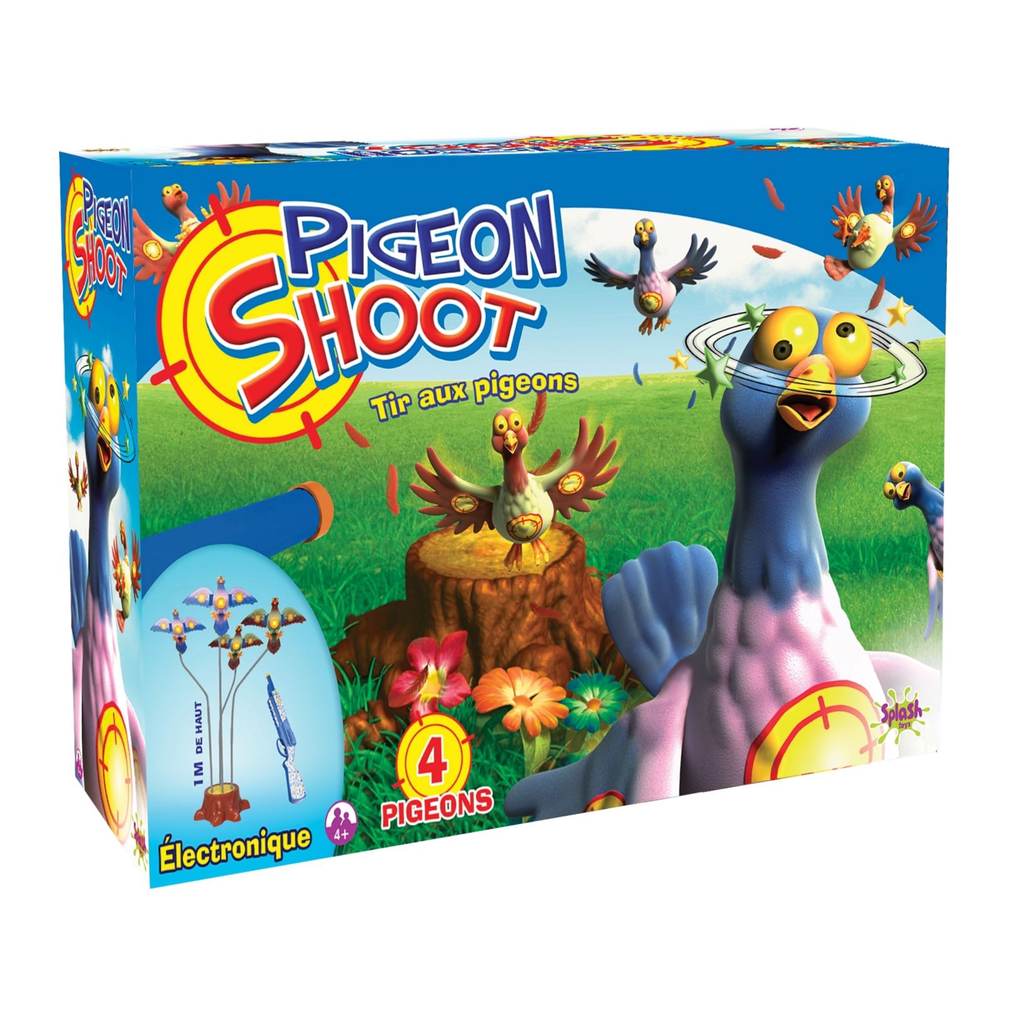 SPLASH TOYS Jeu de tir électronique Pigeon Shoot 4 pigeons pas