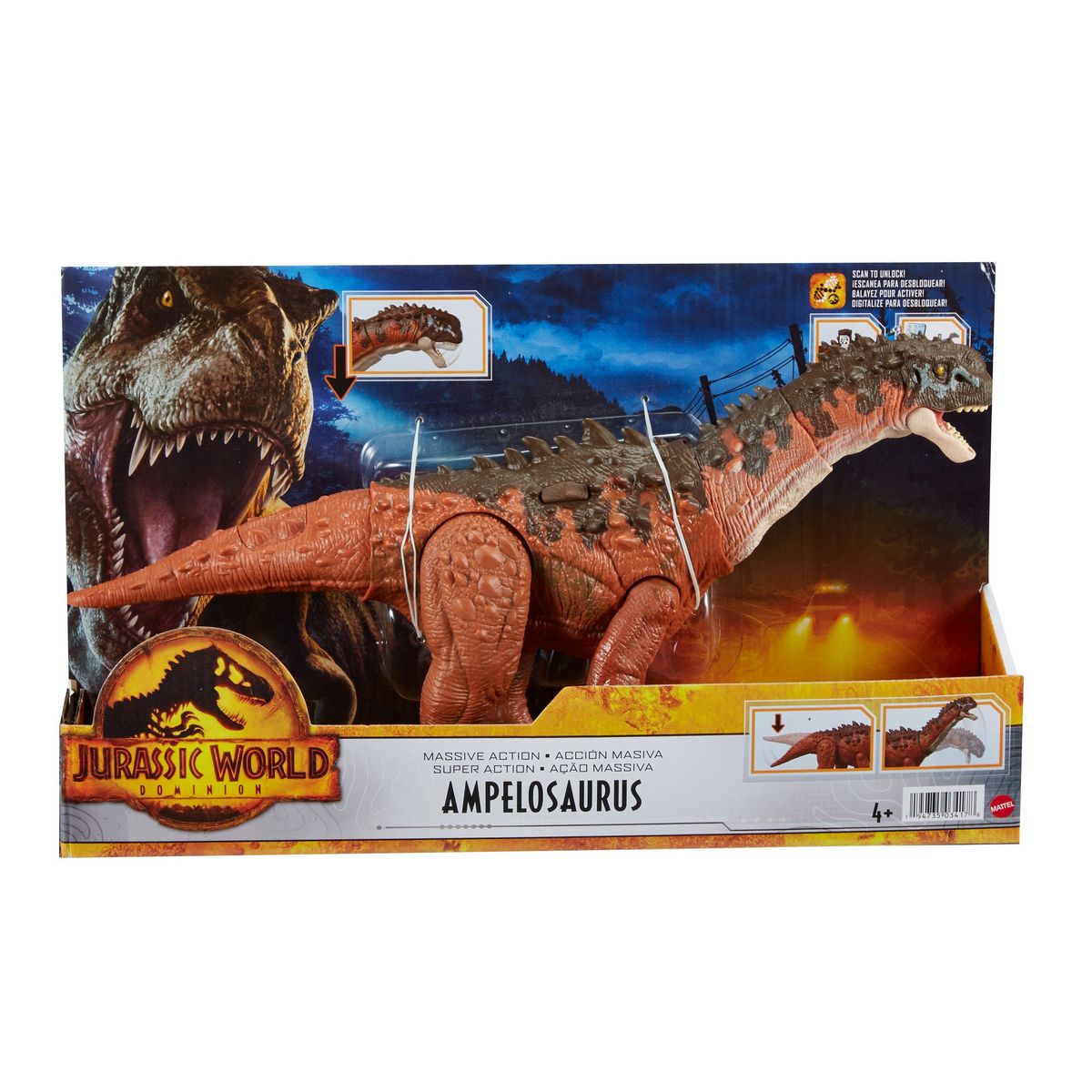 JURASSIC WORLD Figurine Ampelosaurus méga Action Jurassic World