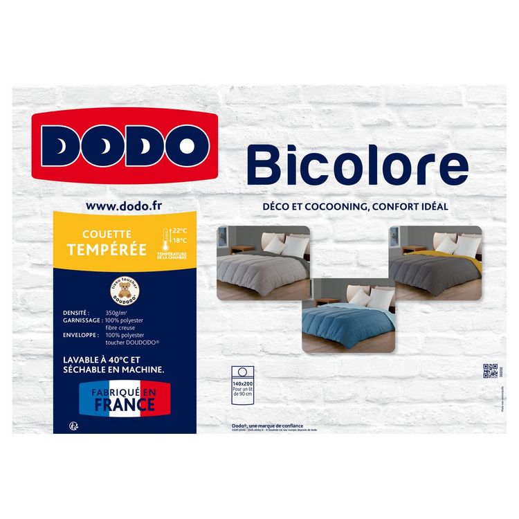 Couette Enveloppe Bio Confort - Tempérée 200x200 cm - DODO