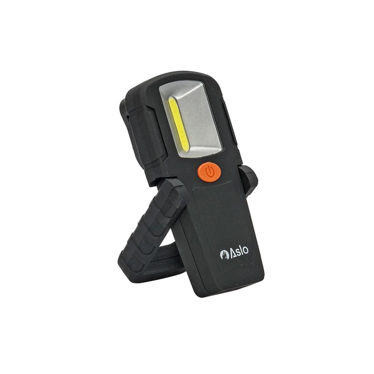 ASLO Lampe LED Torche magnetique ASLO - 10 à 30 lumens LED COB - ABS anti chocs (piles incluses)