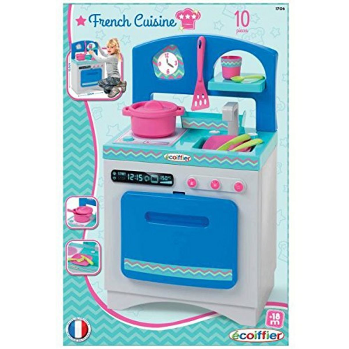 Cuisine enfant ECOIFFIER Cuisine 100% Chef - 1713 Pas Cher