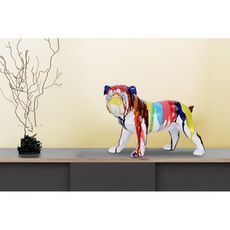 Statuette Déco  Bulldog  40cm Multicolore