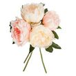  Bouquet de Fleurs  4 Pivoines  30cm Rose