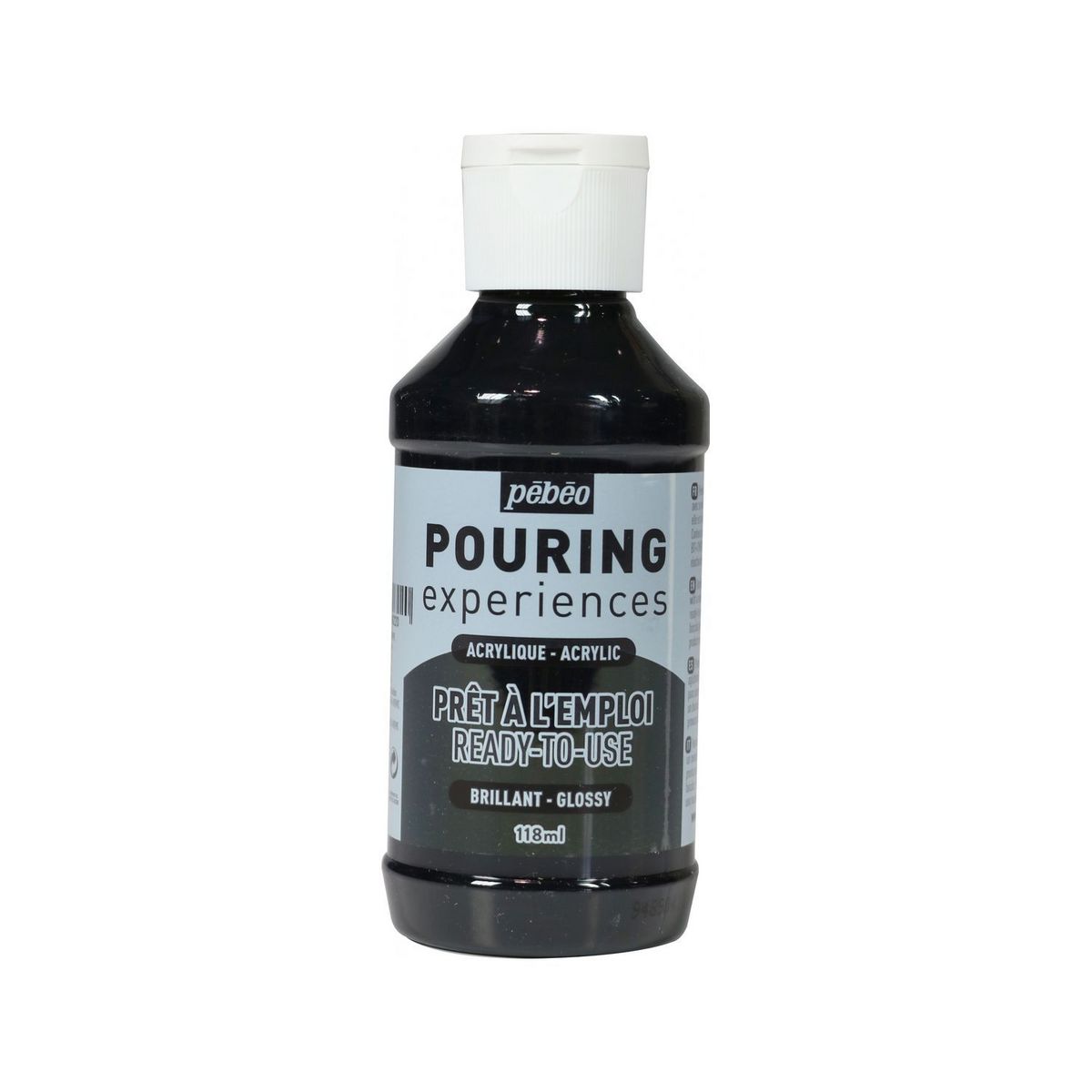 Youdoit Peinture pouring acrylique brillante - Noir - 118 ml
