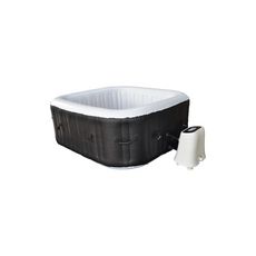 COCOONING Spa gonflable 4 places Carré 154x154x165 cm MALAGA