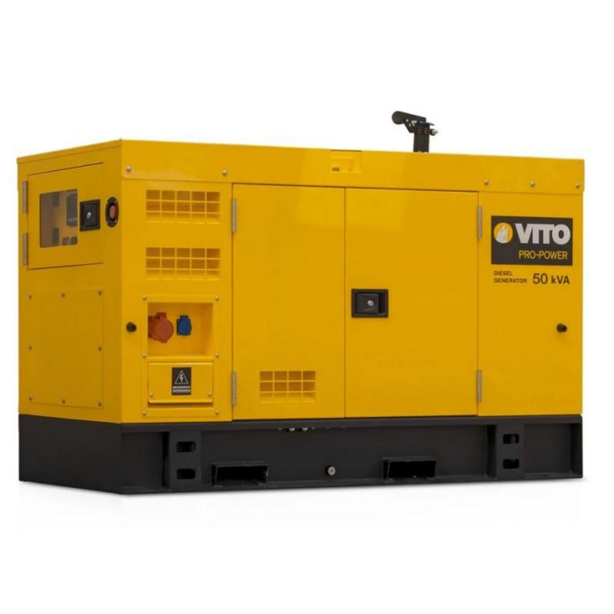 VITO Groupe electrogène 50kVA Diesel Triphasé Monophasé AVR ATS Démarrage Automatique Autonomie 10h VITO Professional
