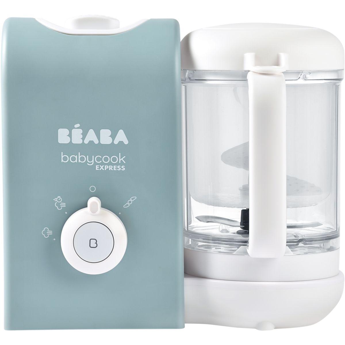 Mixeur Cuiseur Bébé ESSENTIELB b-cook blanc Stérilisateu…