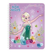 Cahier de texte à spirale fille 17x22cm 148 pages Reine des neiges Elsa