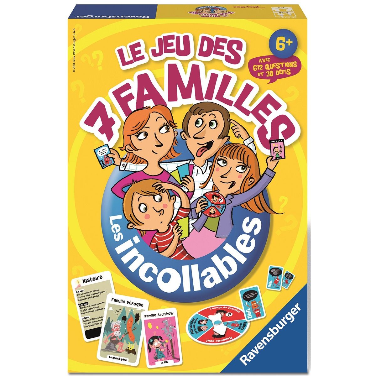 RAVENSBURGER Le jeu des 7 Familles des Incollables pas cher 