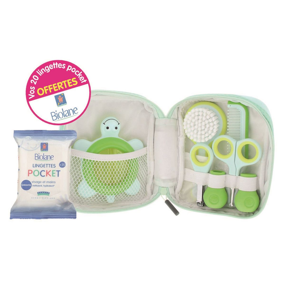 Bebe Confort Set De Toilette Lingettes Pocket Biolane Offerte Sweet Sorbet Vert Pas Cher A Prix Auchan