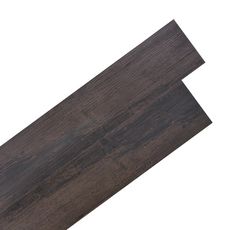 Planche de plancher PVC autoadhesif 5,02 m² 2 mm Marron fonce