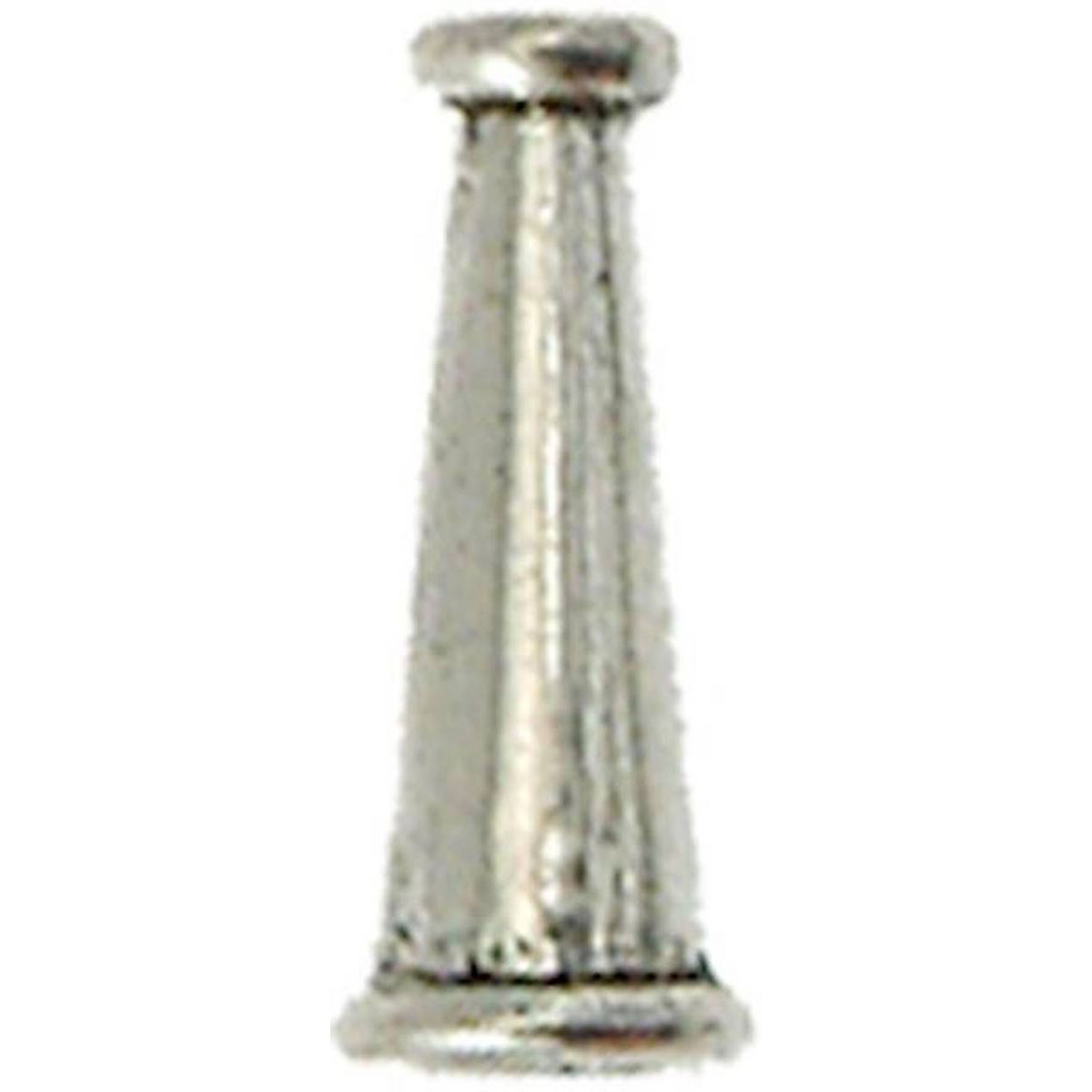 MegaCrea Perle métal cône 16x6 mm Argenté
