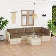 Salon de jardin palette 7 pcs avec coussins Epicea impregne