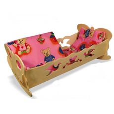 Lit A Bascule En Bois Pour Poupee Jouet Enfant Pas Cher A Prix Auchan