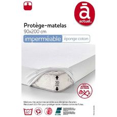 ACTUEL Protège matelas imperméable en polycoton MARISOL BIOME (Blanc)
