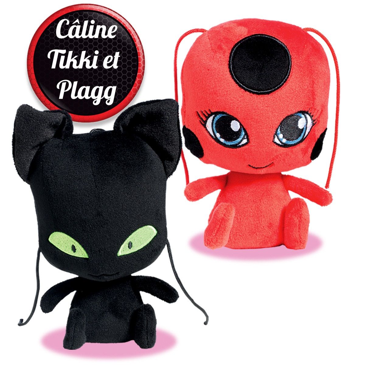 Miraculous Ladybug - Peluche de Plagg y Tikki - TodoAsiaShop