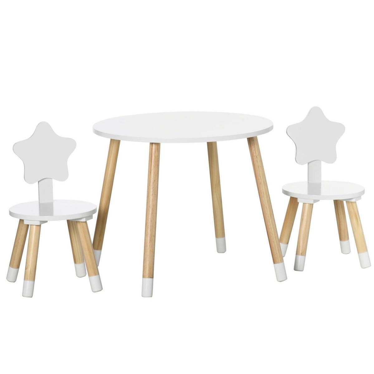 Chaise Enfant Rose Bois MDF Étoile 