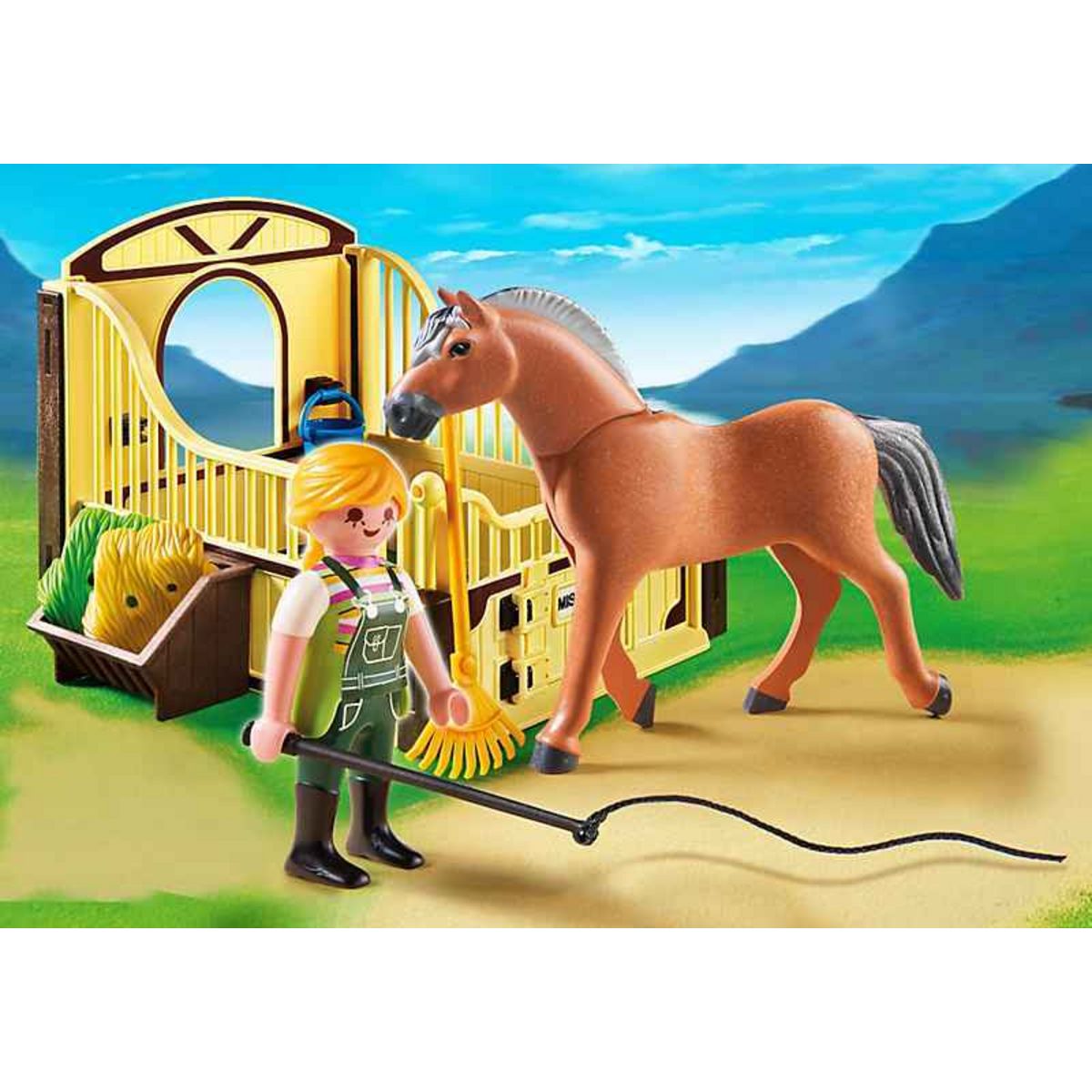 PLAYMOBIL Country 5517 pas cher - Cheval Fjord et monitrice