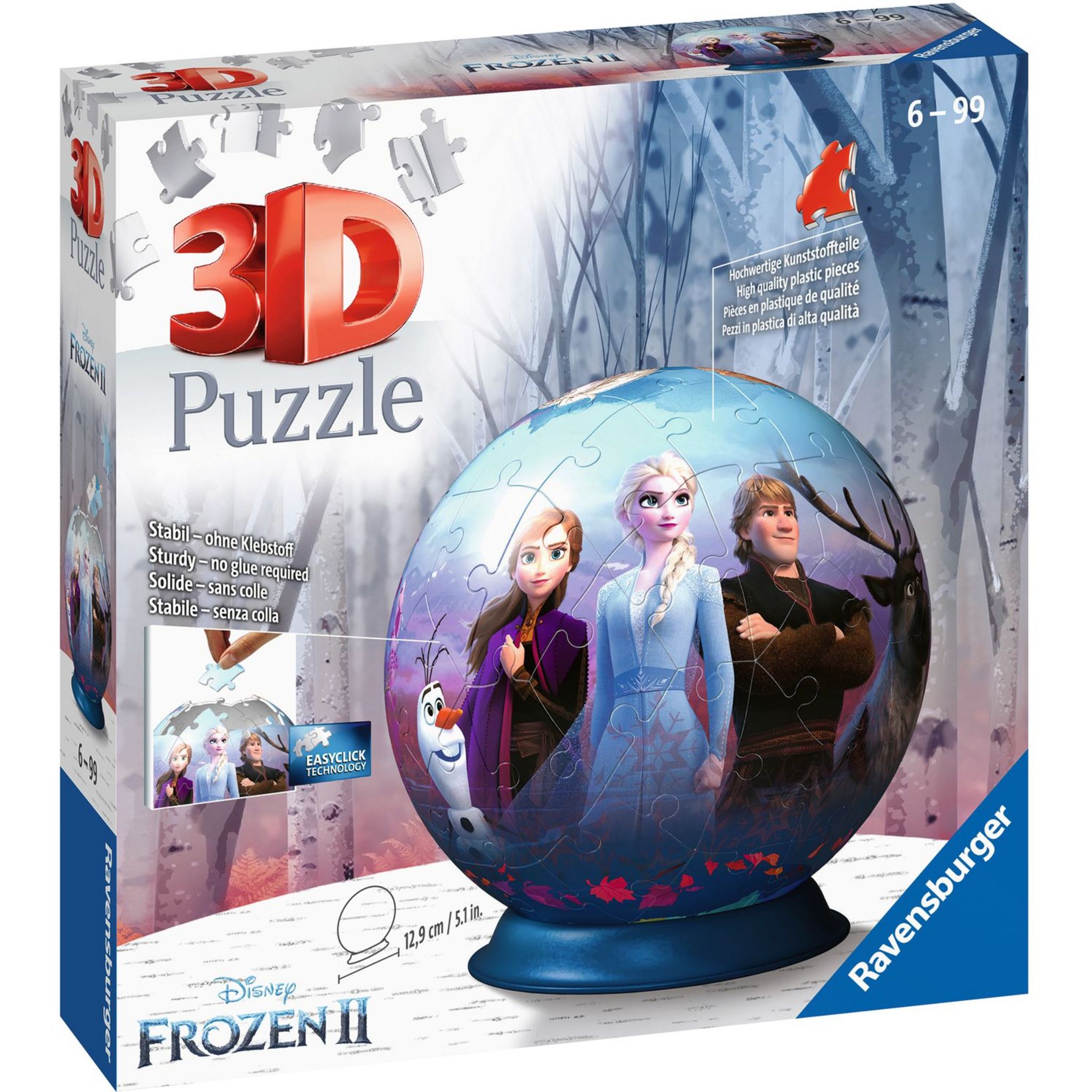 Puzzle 3d illuminée la reine des neiges 72pcs - Les Trois Reliques