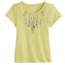 IN EXTENSO T-shirt manches courtes fille (jaune)