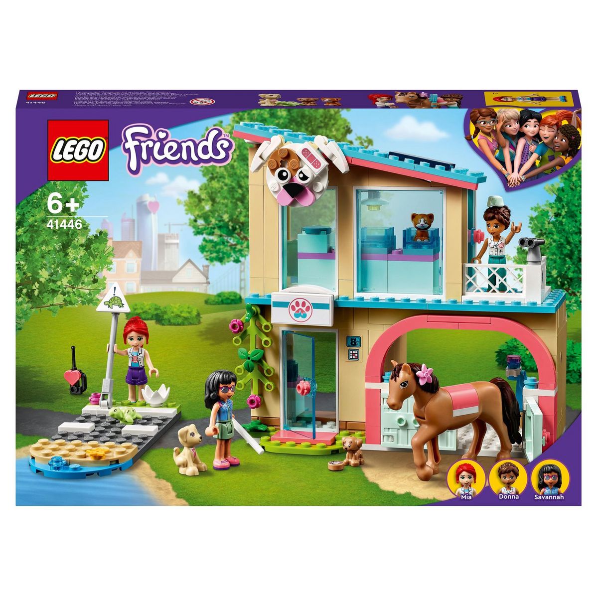 LEGO Animal Friends Chat blanc debout regardant à gauche