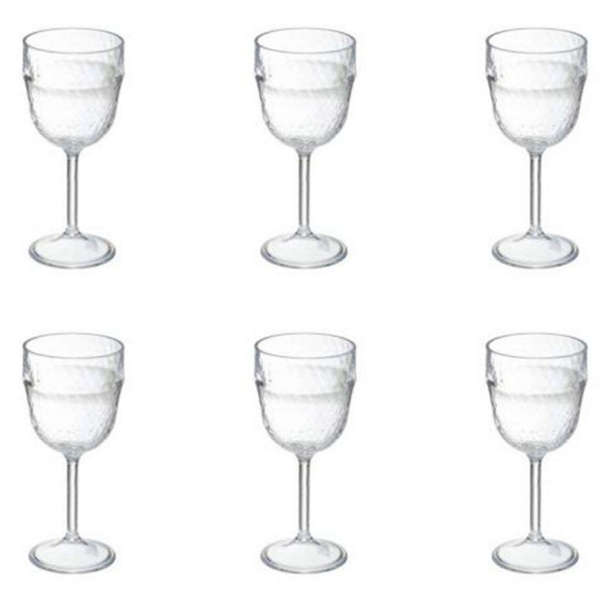 Lot de 6 Verres à Vin Mona 25cl Transparent pas cher 