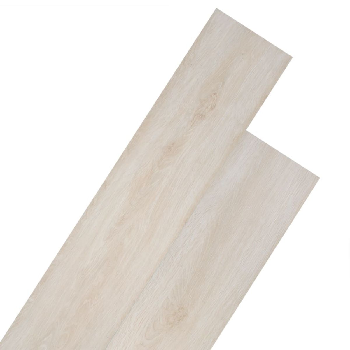 vidaXL Planche de plancher PVC autoadhésif 5,02 m² 2 mm Blanc chêne 