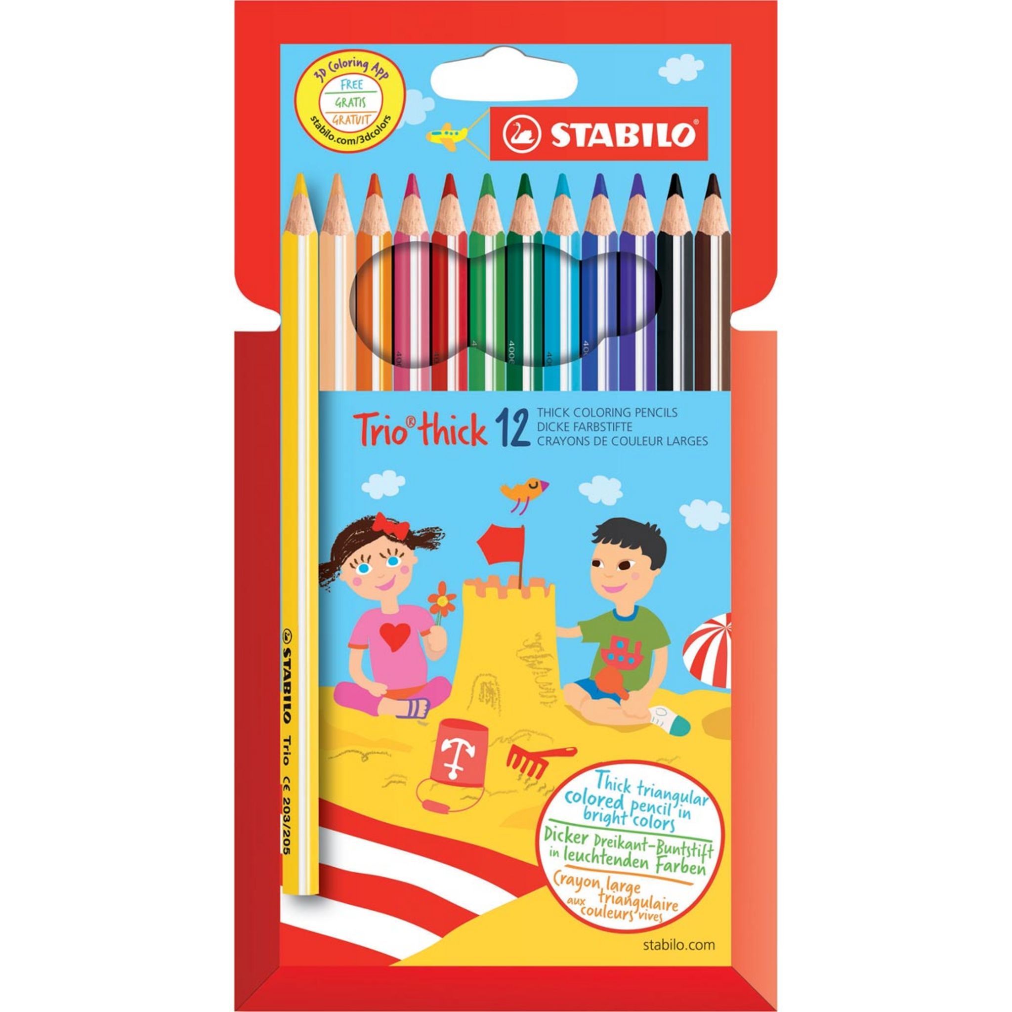 Crayon de cire alimentaire bleue (boite de 12)