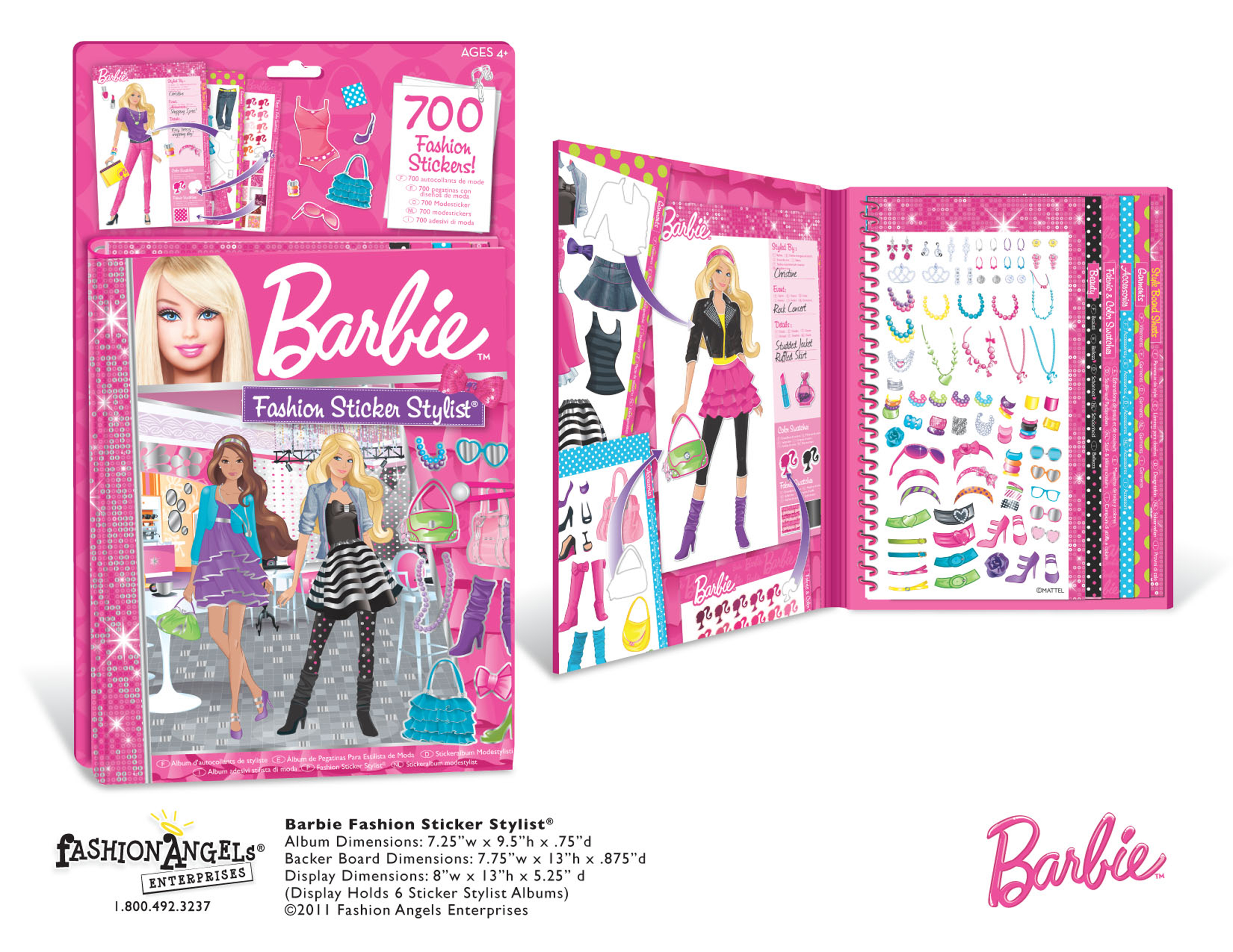 Barbie fashion sticker store stylist