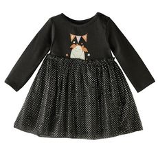 In Extenso Robe Molleton Et Tulle Halloween Bebe Fille Pas Cher A Prix Auchan
