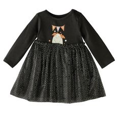 In Extenso Robe Molleton Et Tulle Halloween Bebe Fille Pas Cher A Prix Auchan