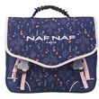 Naf Naf Cartable 38 cm CP/CE1/CE2 bleu et rose motif floral