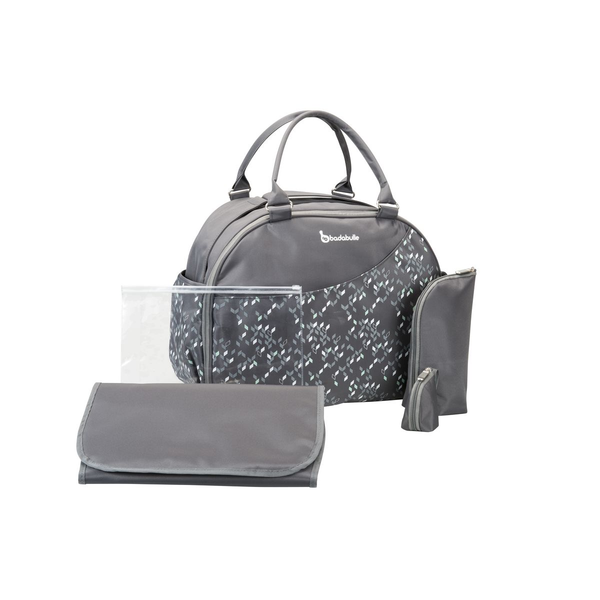 BADABULLE Sac langer Week end Gris Confettis pas cher Auchan