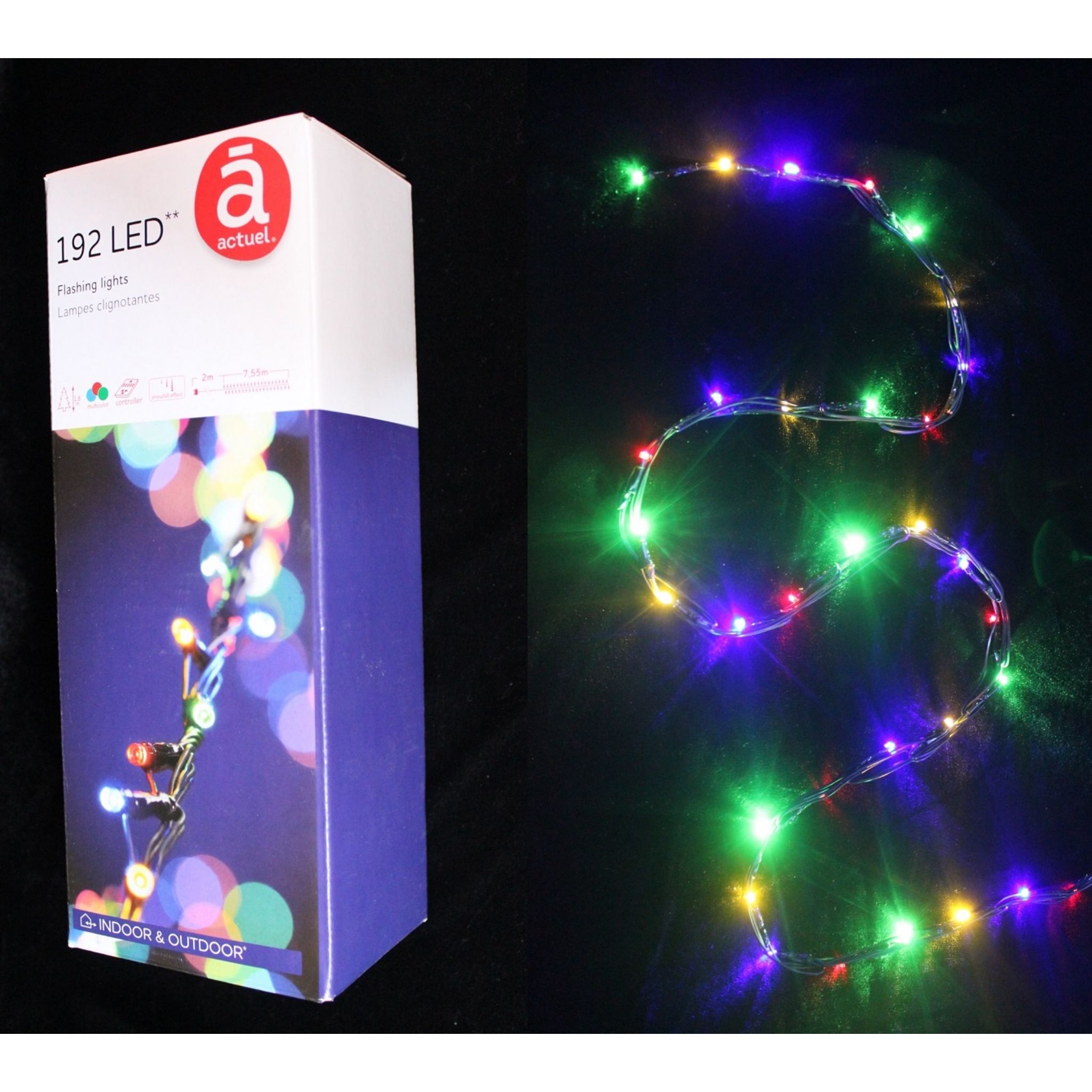 Guirlande clignotante 80 LED multicolore 4 Mètres - LED - Grossiste de  France Distribution