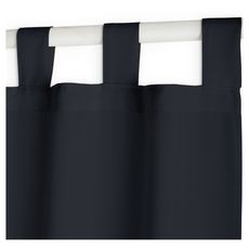 TODAY Rideau à pattes prêt à poser en polyester 140x260 cm (Noir)